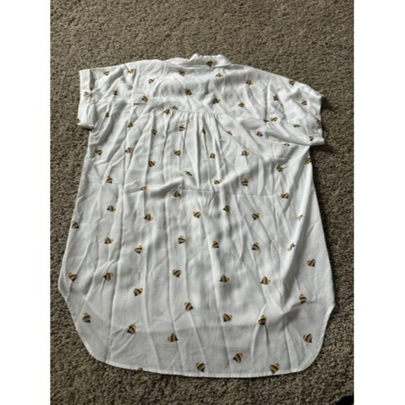 Jane and Delancey Hearts LBGT Pride button up collar T-shit Womens Size Medium - Picture 14 of 15